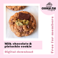 Milk chocolate & pistachio cookie recipe